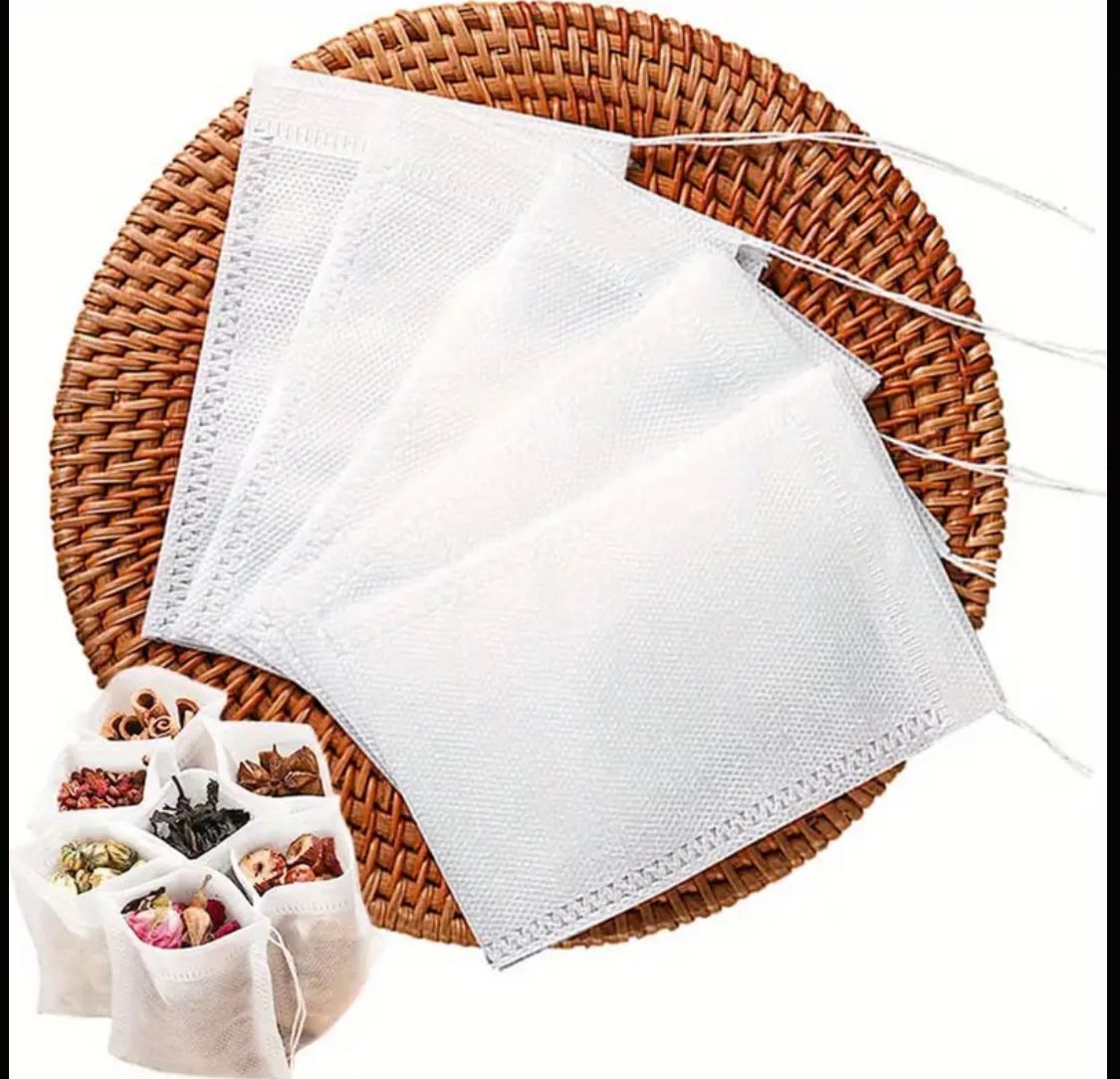 Reusable Tea Bags | 12 Pack for Loose Leaf Teas