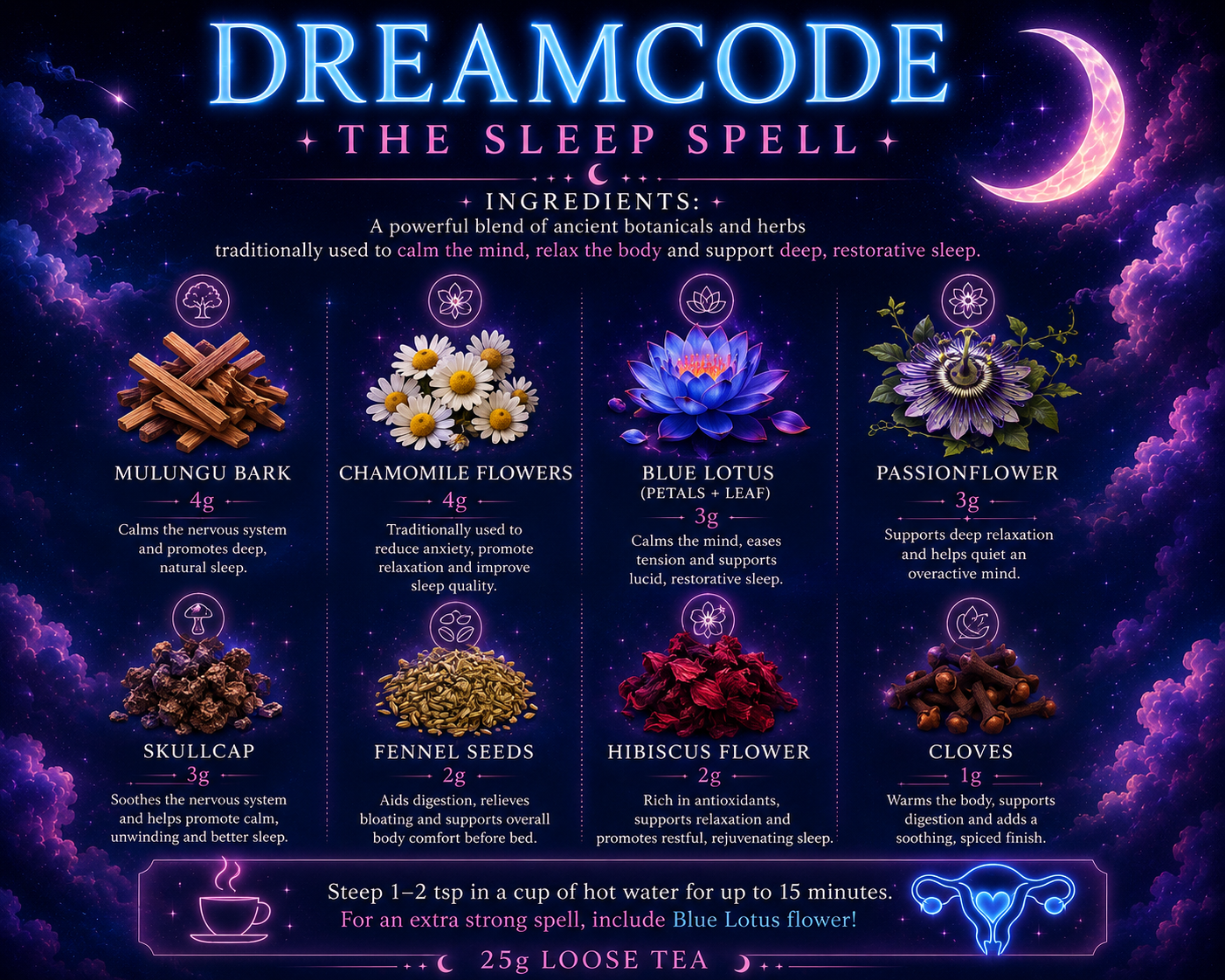DreamCode | The Sleep Spell Herbal Tea