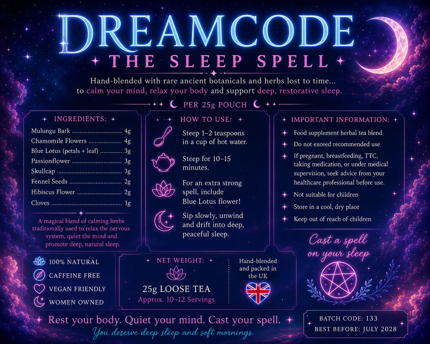 DreamCode | The Sleep Spell Herbal Tea