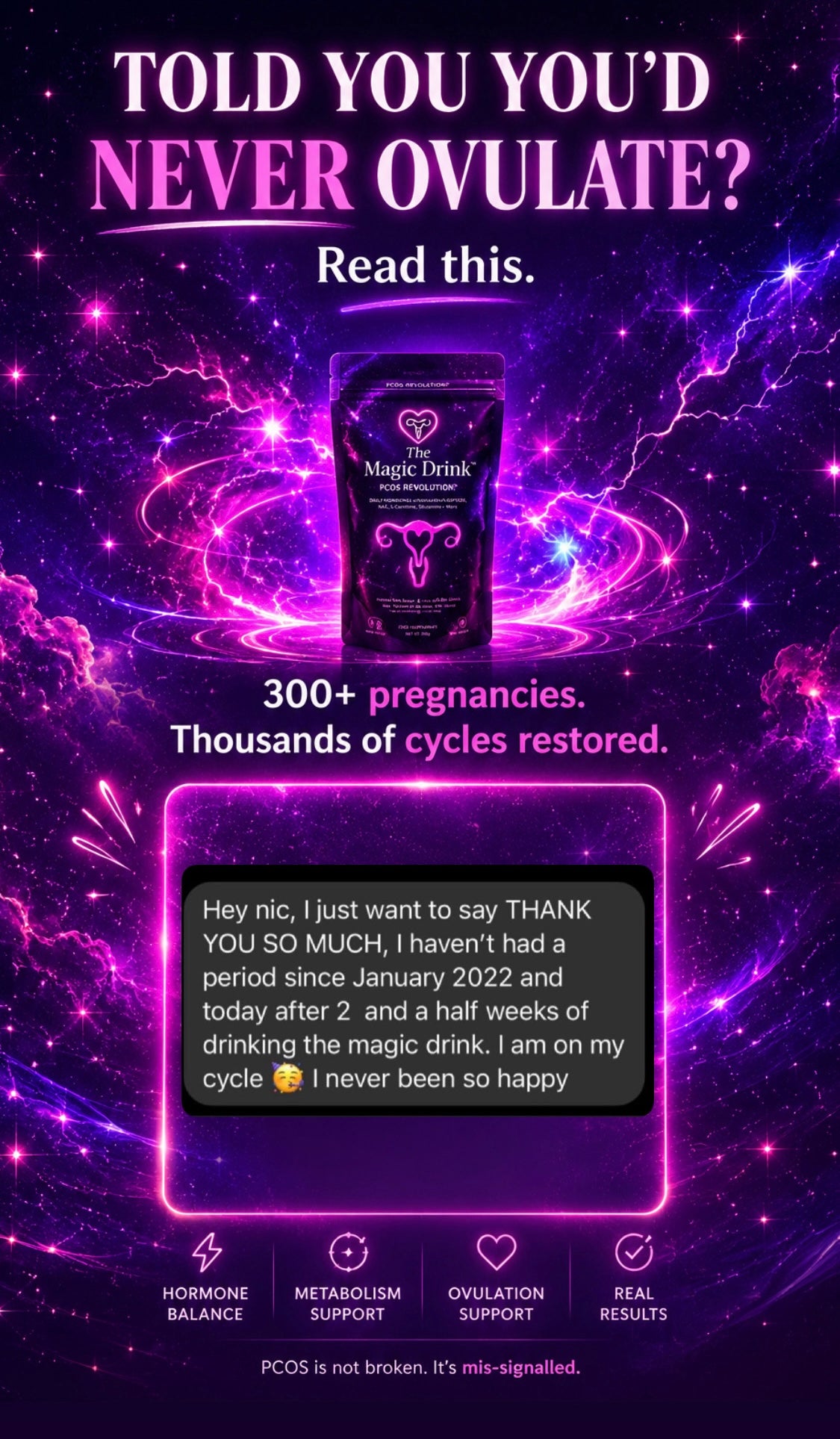 The Magic Drink™ | Daily PCOS Support Powder