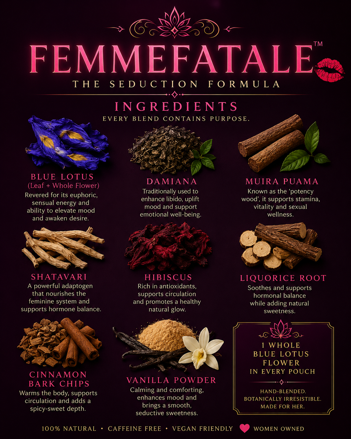 FemmeFatale | Libido & Radiance Herbal Tea