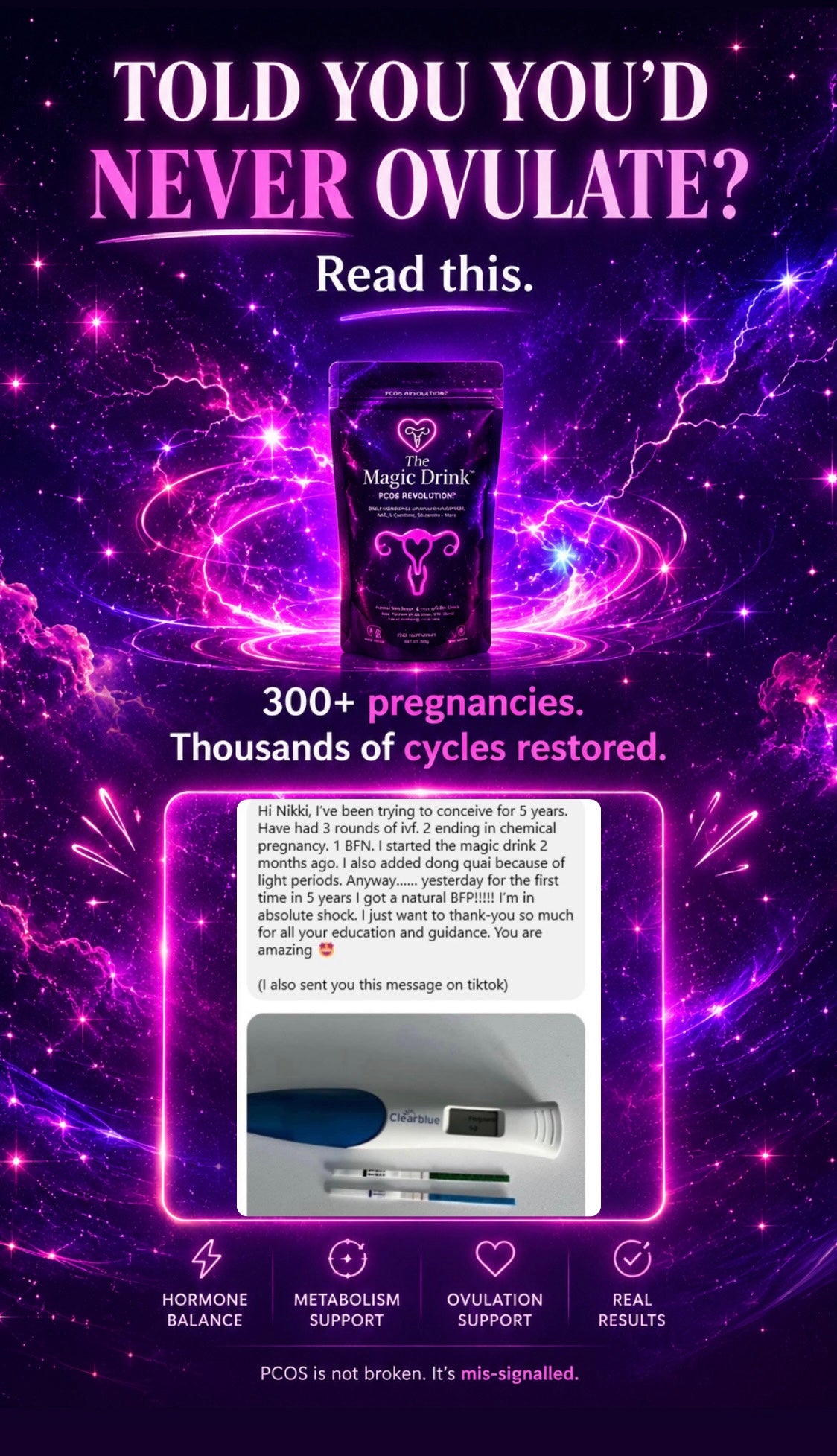 The Magic Drink™ | Daily PCOS Support Powder