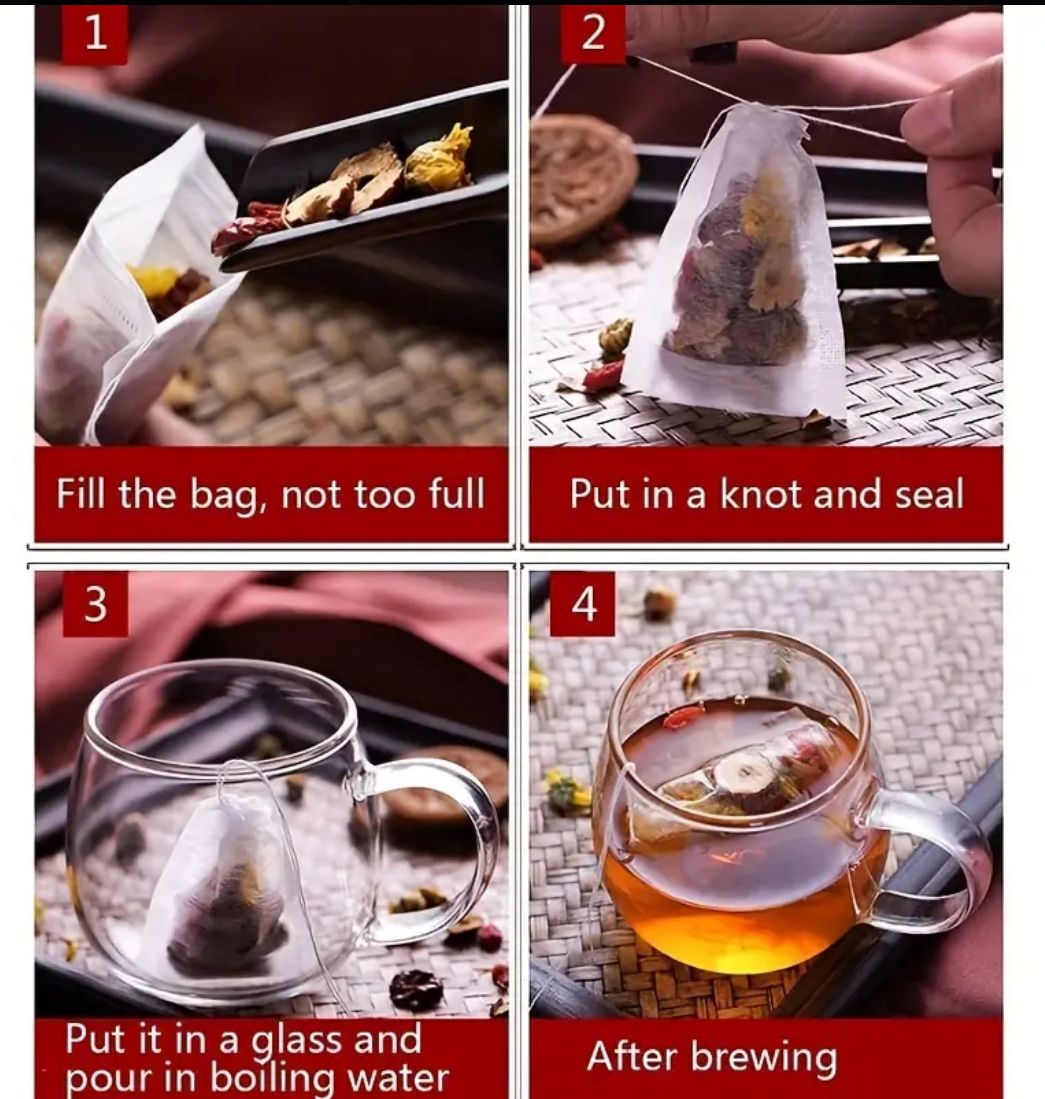 Reusable Tea Bags | 12 Pack for Loose Leaf Teas