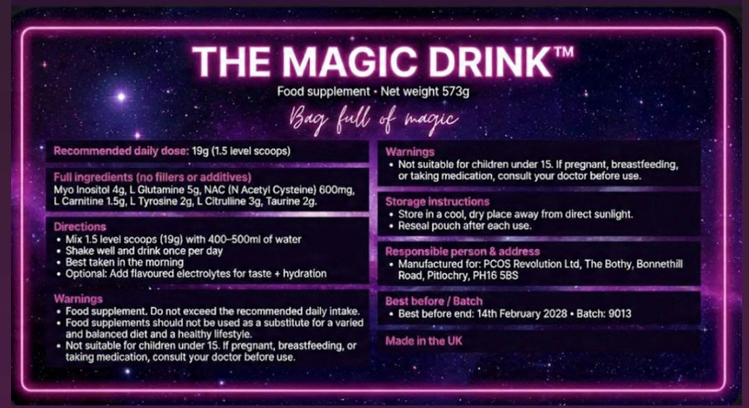 The Magic Drink™ | Daily PCOS Support Powder