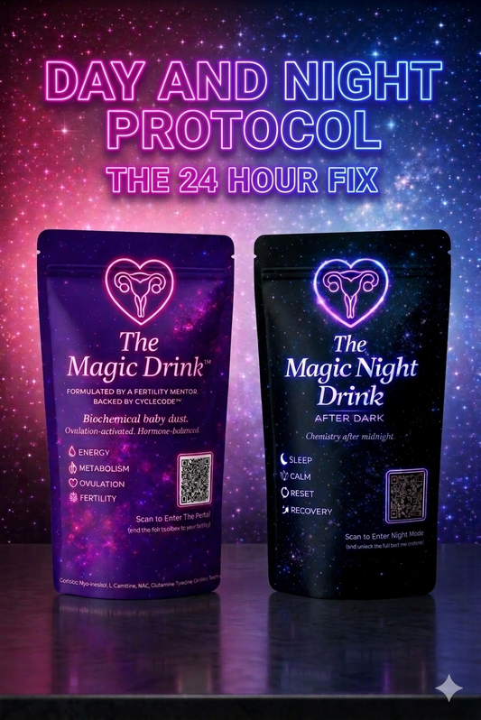 The Day + Night Protocol PCOS bundle with The Magic Drink and Magic Night Drink by PCOS Revolution