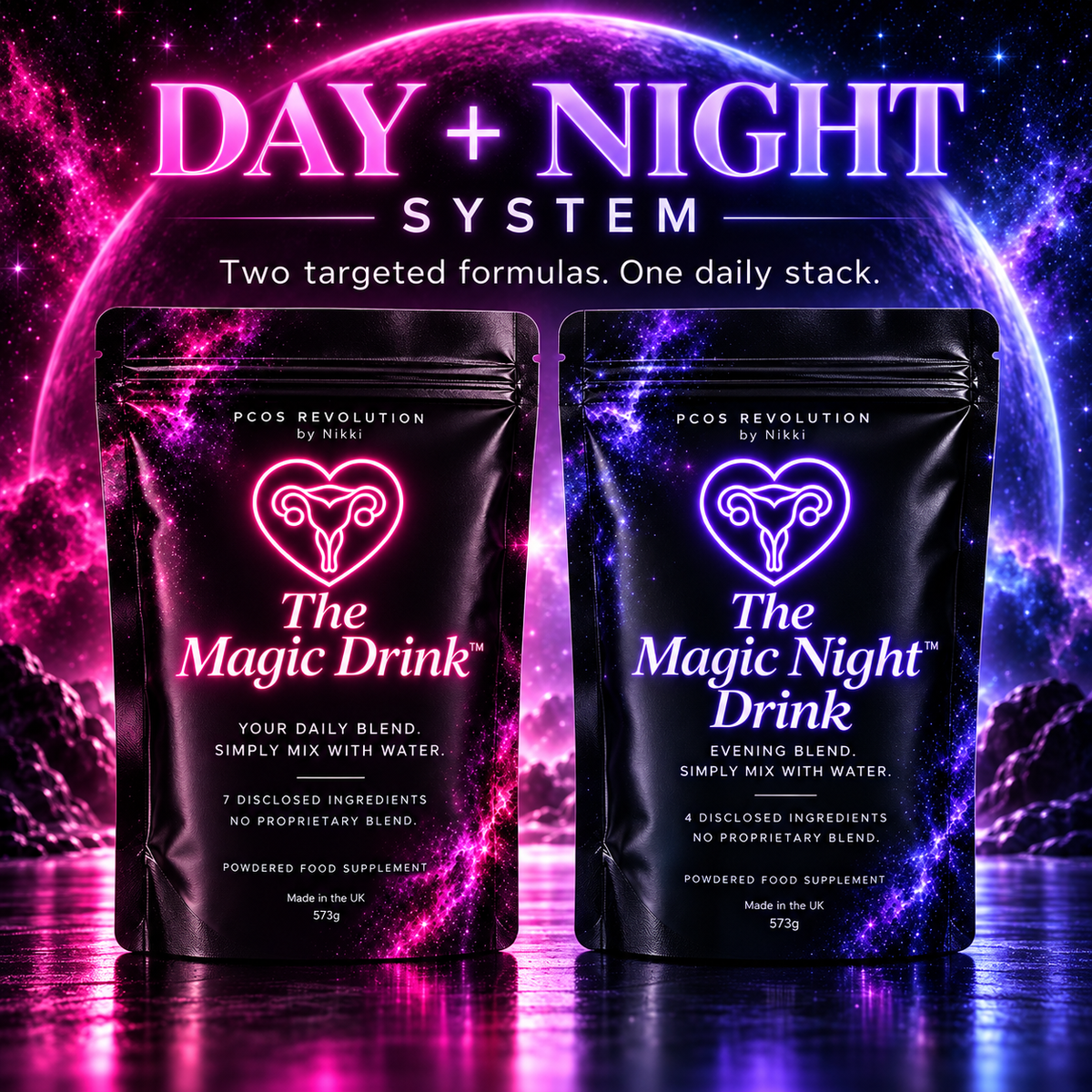 AM + PM Magic System Magic Drink + Magic Night