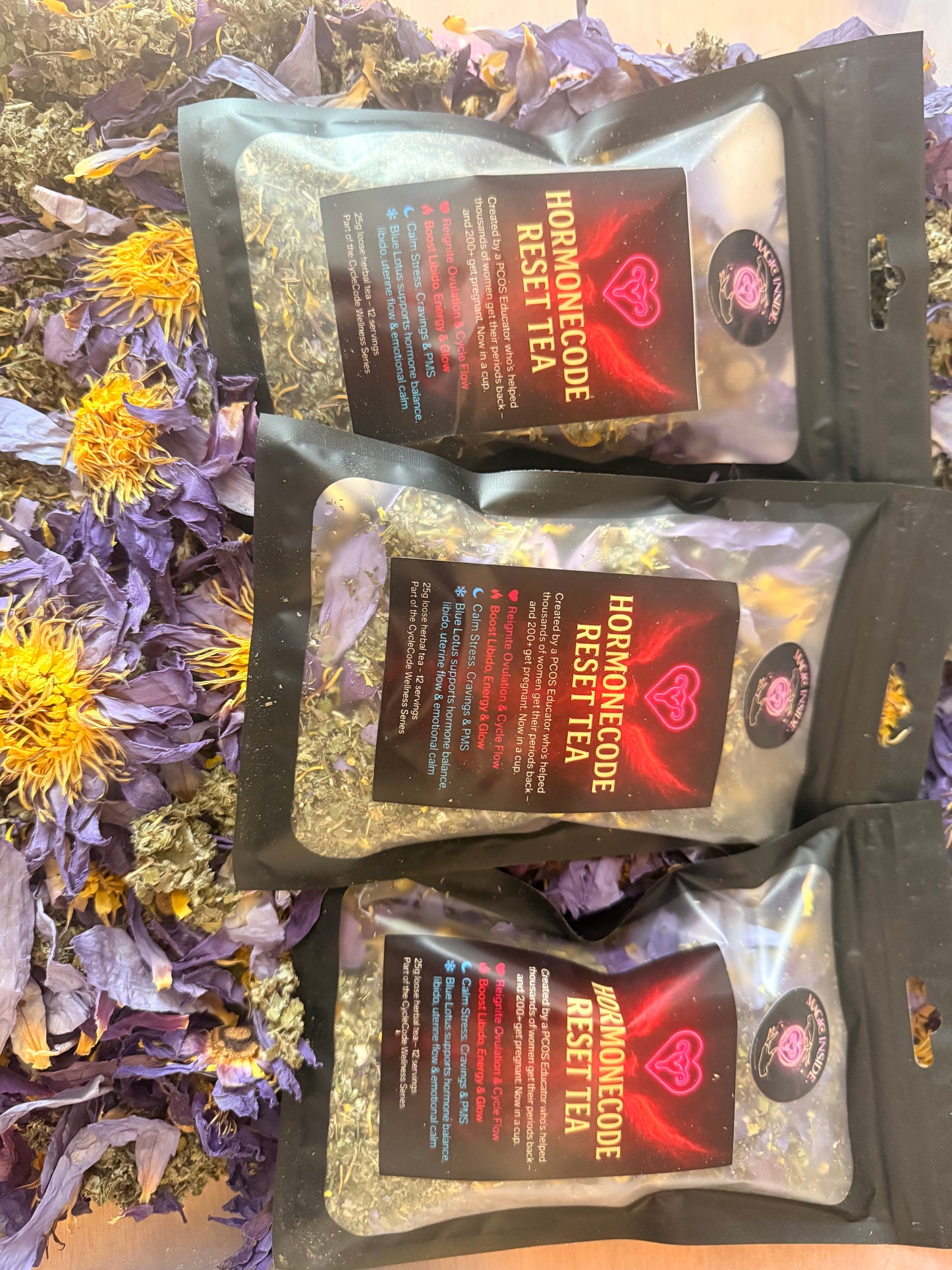 HormoneCode Reset Tea | PCOS Cycle Support Herbal Blend