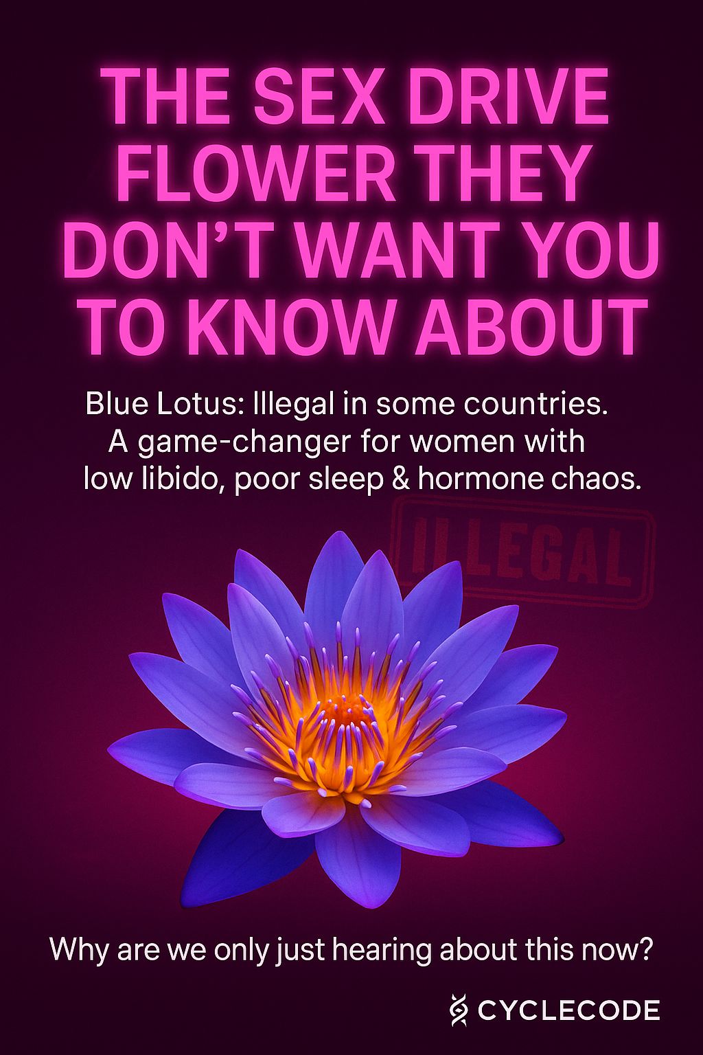 Blue Lotus Boost | Whole Flower Add-On for HormoneCode Teas